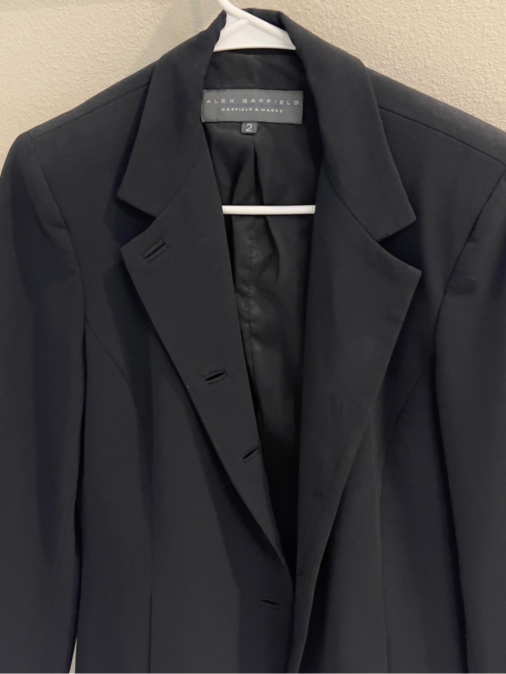 Alex Garfield Women's Black Tailored Blazer (Size 2)